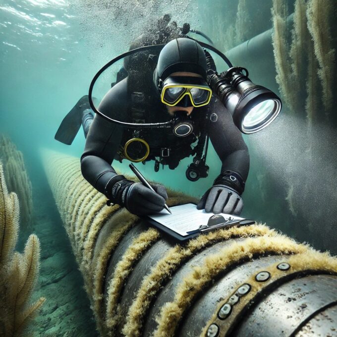 Brückenpfeiler & Bridge Pier Inspection Visual Unterwasser-Inspektion und Bauwerksprüfung von Brückenpfeilern - Taucherteam TRITON